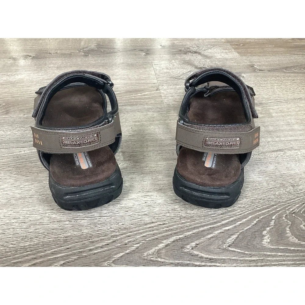 Skechers Relaxed Fit Brown Extra Wide Lightweight Shoes 64487EWW Men's Size 13